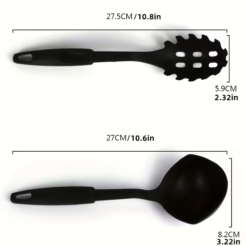 set completo di utensili da cucina in pvc per alimenti